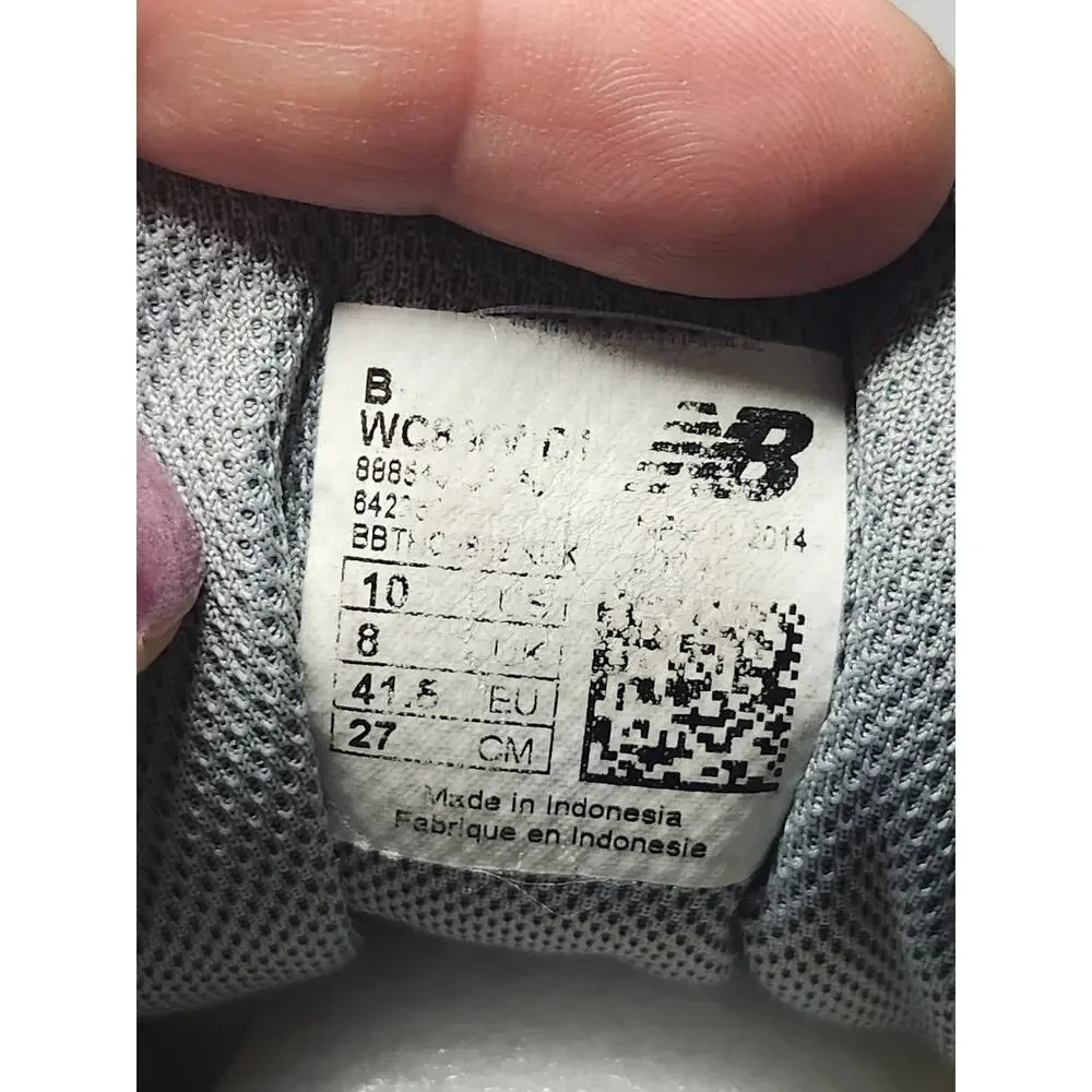 New Balance Women’s 896 Court Shoes White Grey Sz 10 Lace Up Athletic Support
